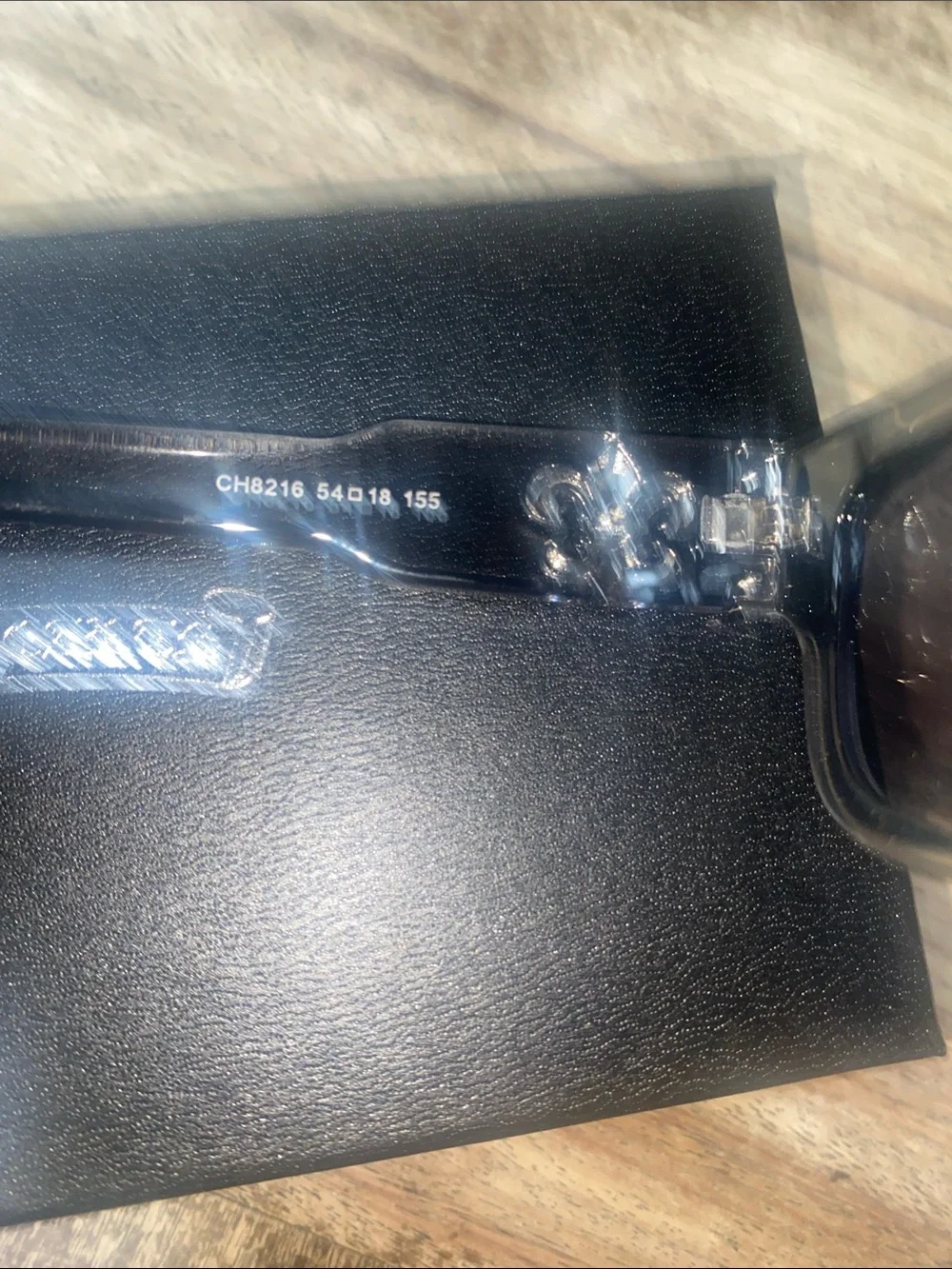 Chrome Hearts Black Leather Watch Case